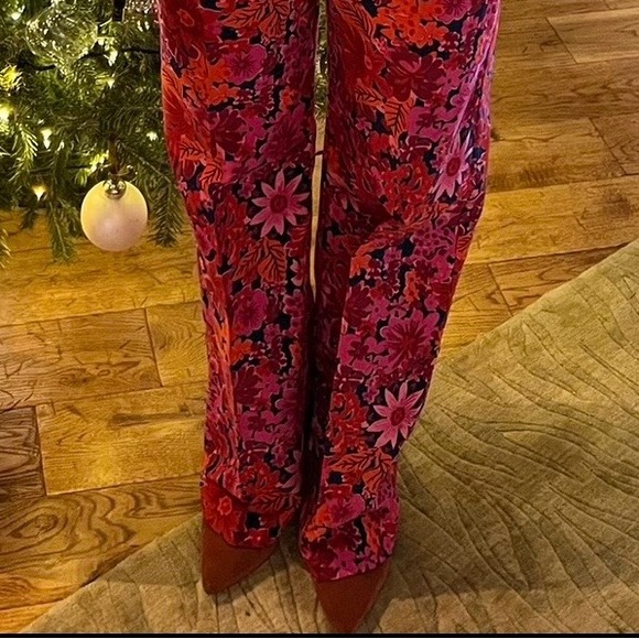 NAT SEZANE FR 34, US 2 Martin corduroy pant,Fuchsia Floral, 100% cotton - Picture 10 of 11